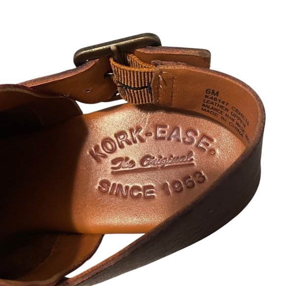 Kork-Ease Rosalind Suede Buckle Chunky Platform Heel Clog Size 6 - Picture 9 of 10